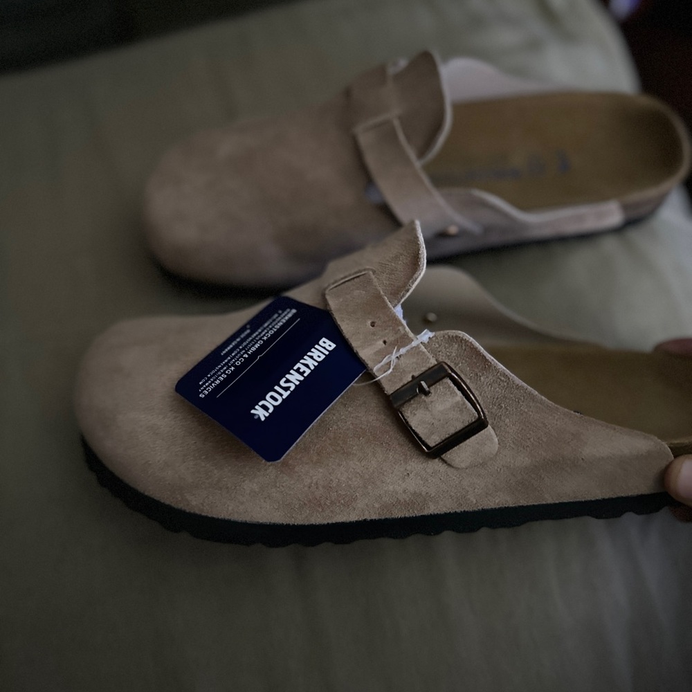 Birkenstock Clog Boston Cream Suede M 12 Narrow